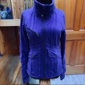 Lululemon Indigo Quilted Zip Up Jacket